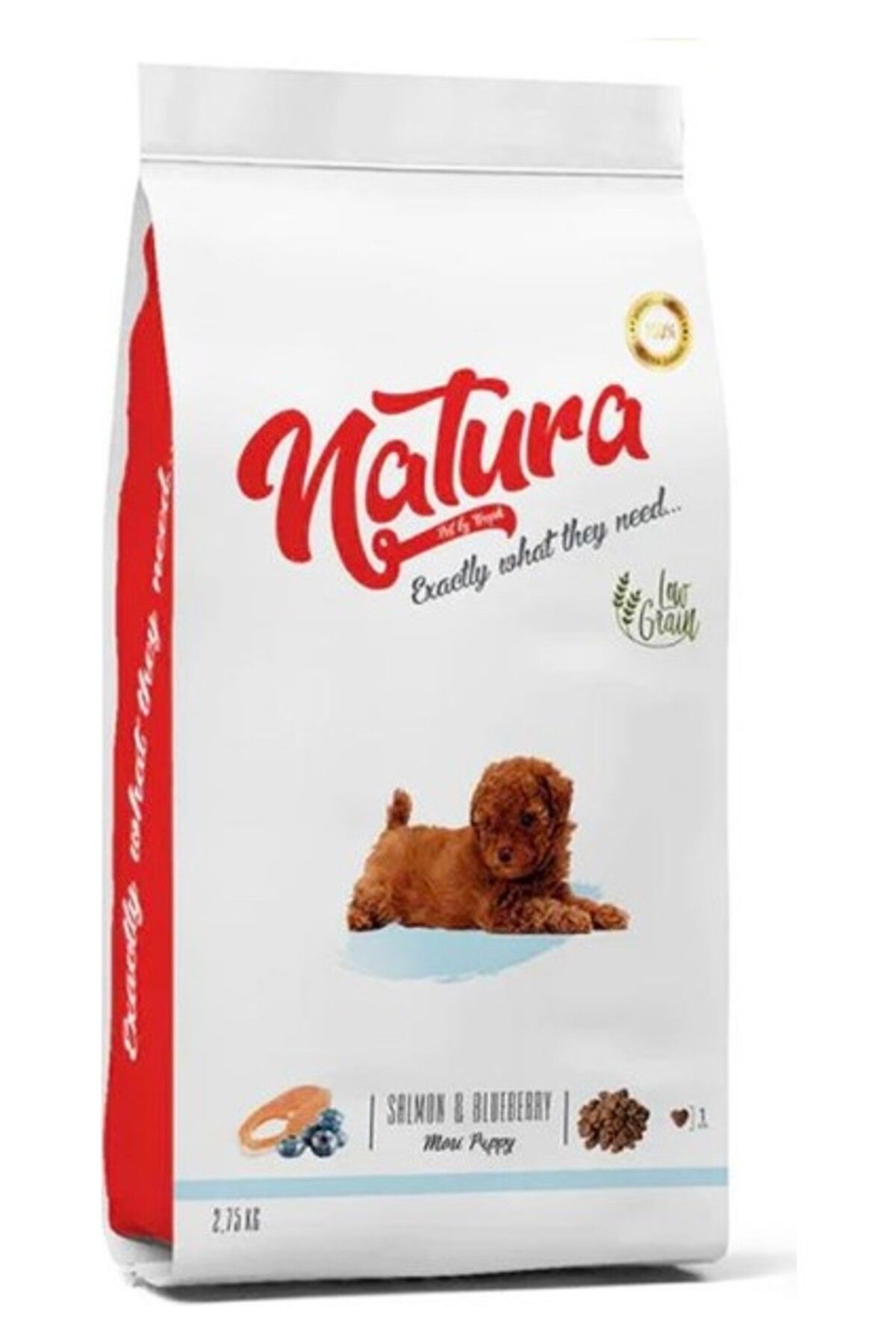 Natura Pet Natura Somon Etli ve Yaban Mersinli Küçük Irk Yavru Köpek Maması 2.75 kg