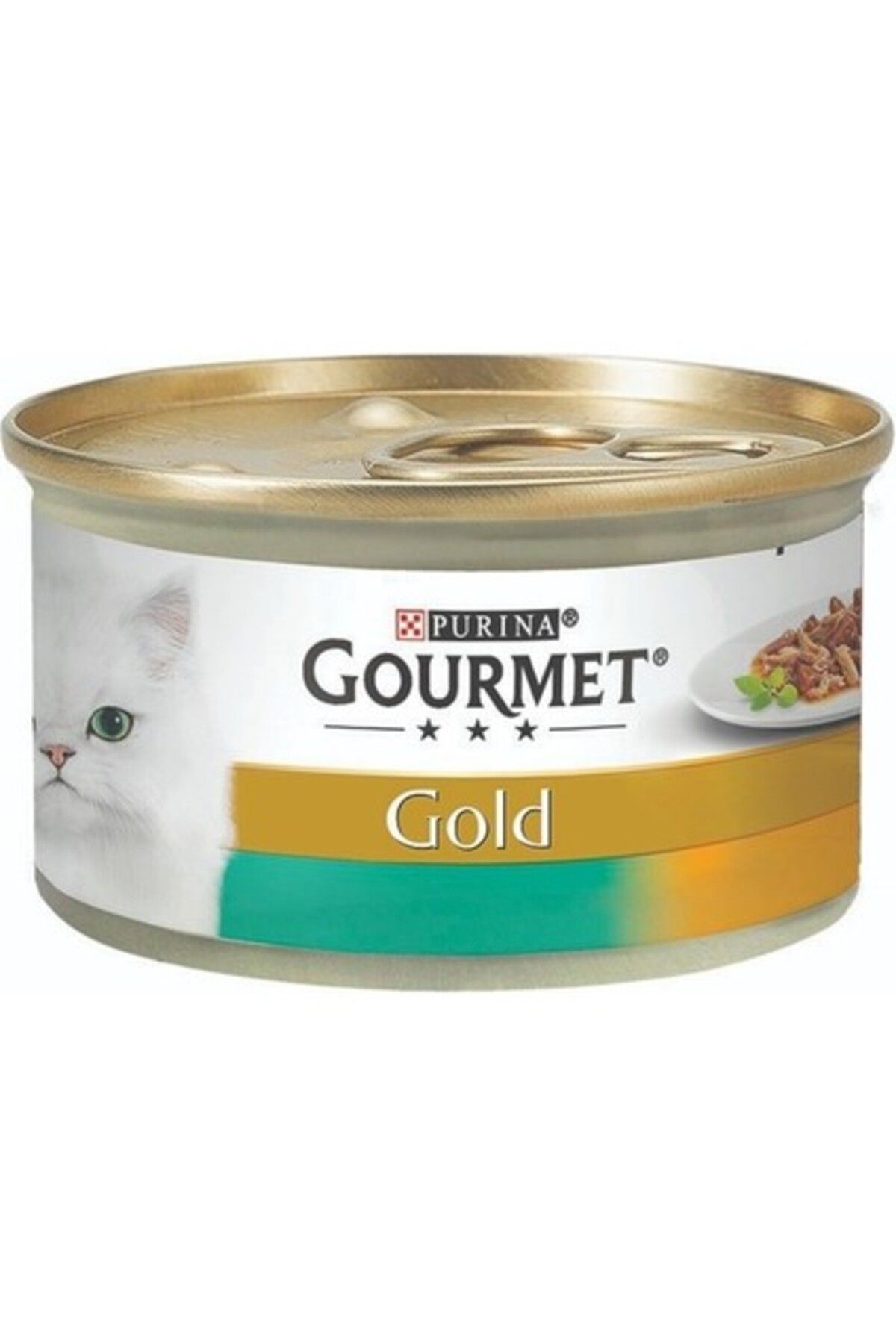 Gourmet Gold Çiftelezzet Ciğer Tavşan Kedi Konservesi 24X85 gr