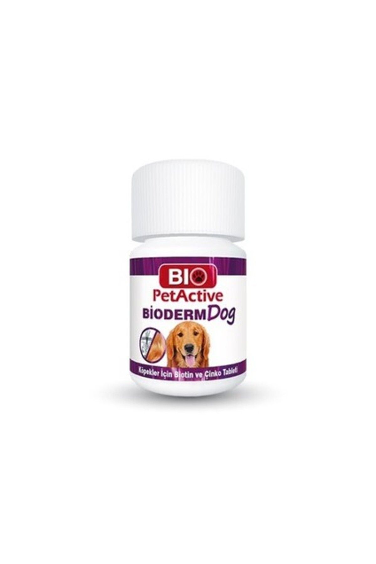 Furlo Bio Pet Active Pet Active Bioderm Köpekler İçin Biotin Çinko 75 Tablet