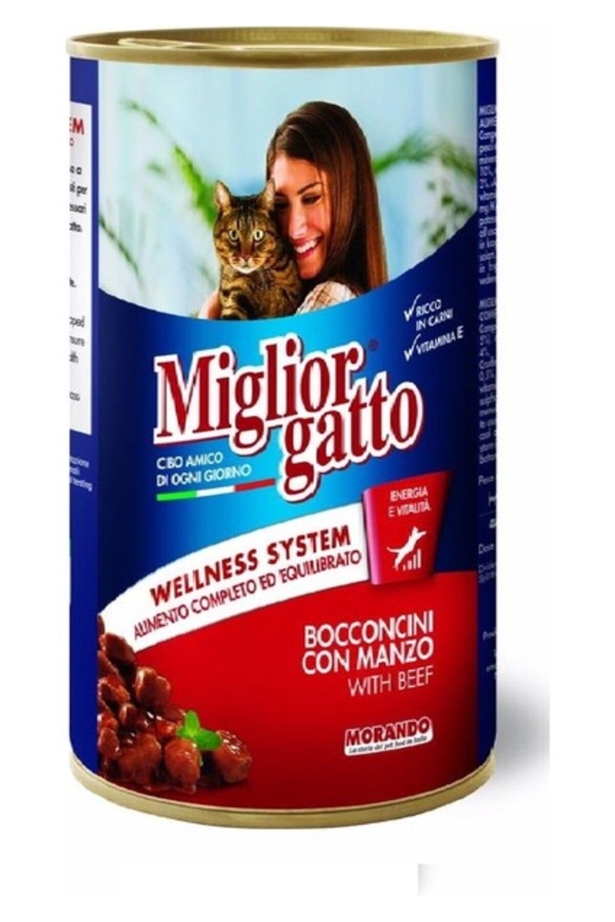 Miglior Manzo Biftekli Yetişkin Kedi Konservesi 405gr