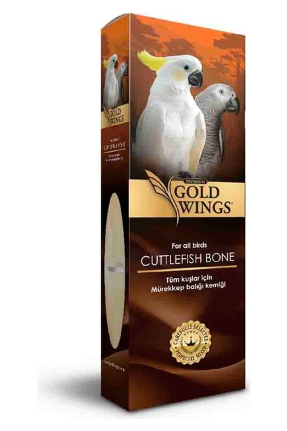 Gold Wings Premium Mürekkep Balığı Kemiği Gaga Taşı Büyük Boy