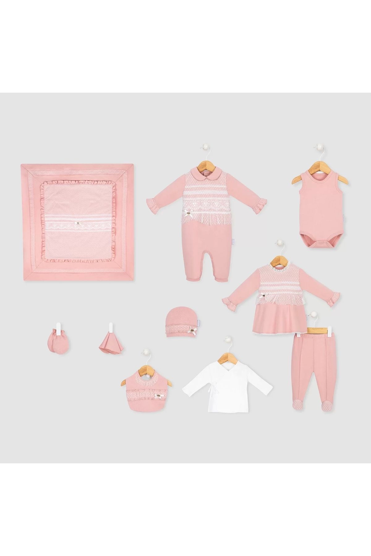 Miravm Nemere 10 Parça Hastane Çıkışı Rose