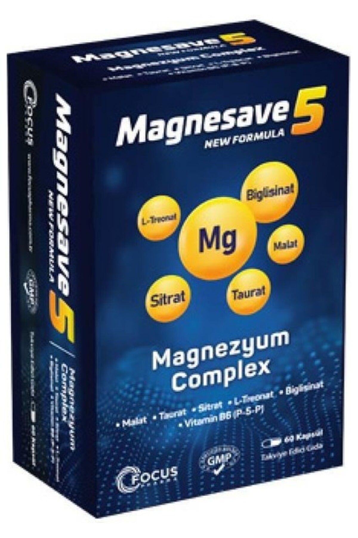 Orqinel Magnesave5 Magnezyum Complex 60 Kapsül