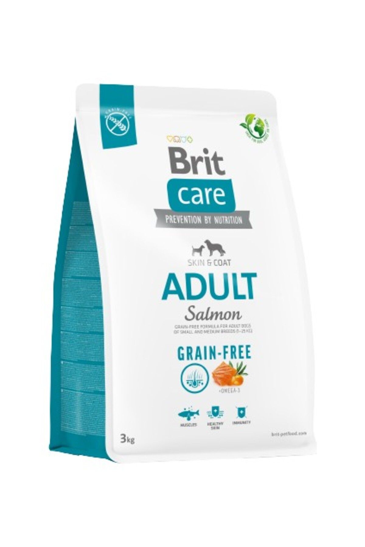 Brit Care Tüm Irklar için Somonlu ve Patatesli Yetişkin Tahılsız Köpek Maması 3 Kg