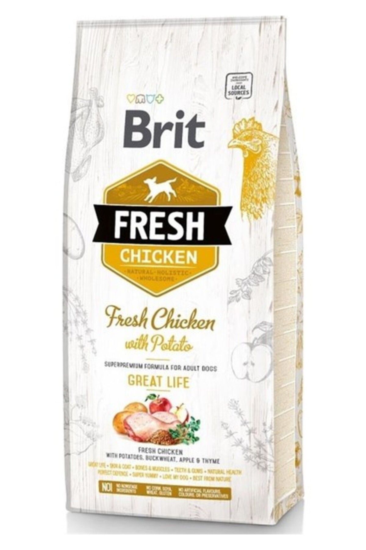 Brit Care Fresh Tavuklu Patatesli Yetişkin Köpek Maması 12 kg