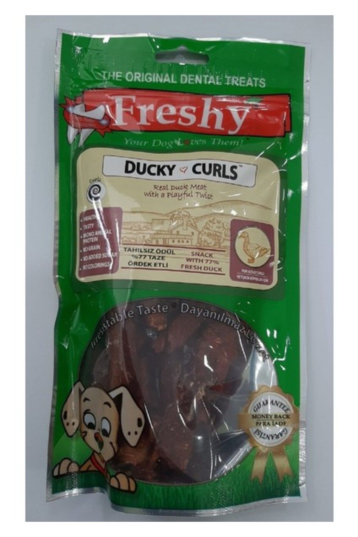 Orqinel Freshy Ducky Curls Doğal Ördek Etinden Burgu Ödül