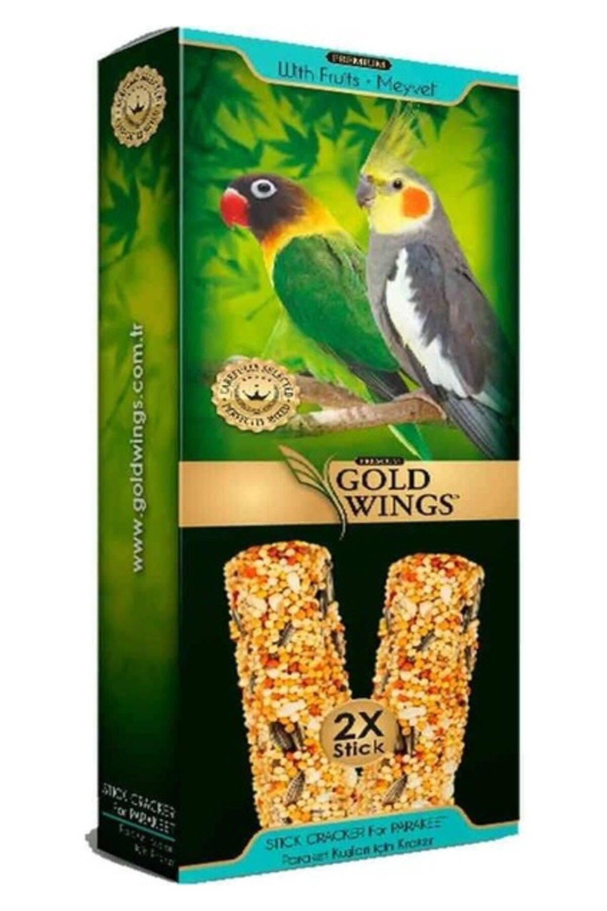 Orqinel Gold Wings Premium Paraket Krakeri Meyveli 2'li Paket