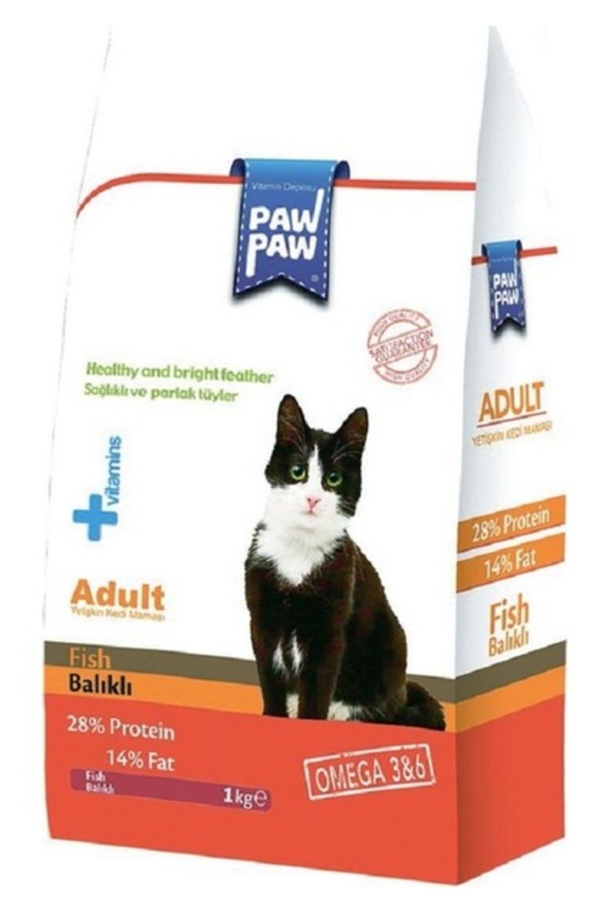 PawPaw Balıklı Yetişkin Kedi Maması 1 kg