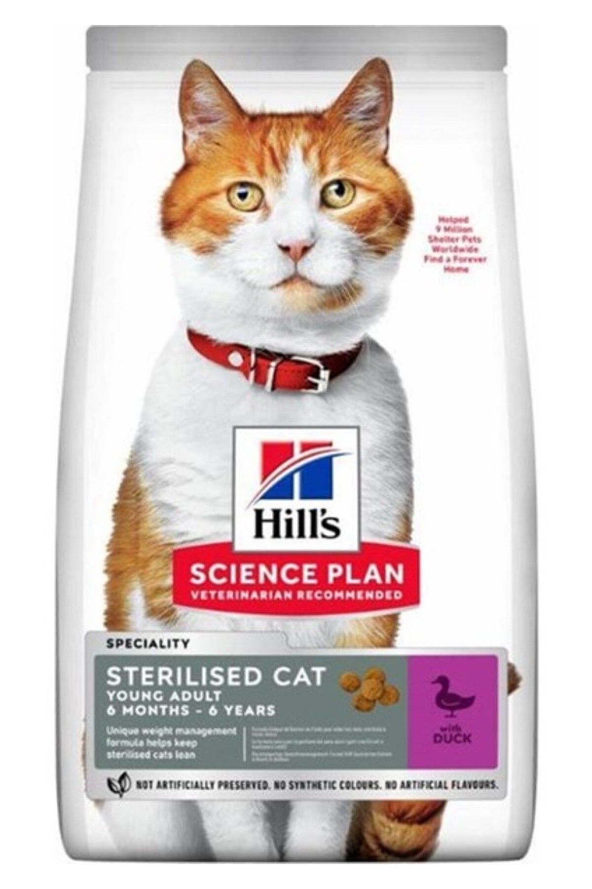 Hill's Ördek Etli Kısırlaştırılmış Yetişkin Kedi Maması 10 kg