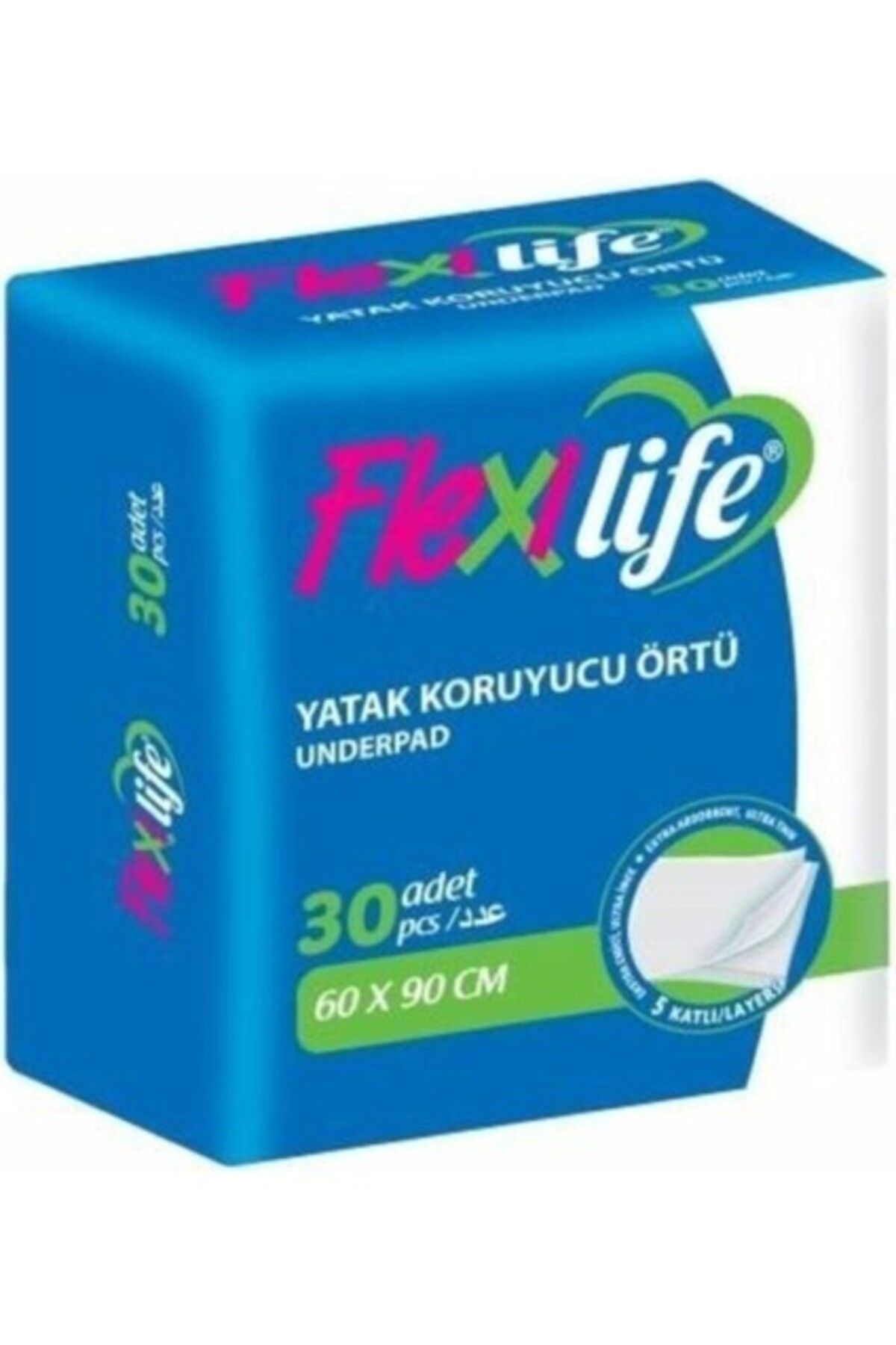 Orqinel Flexi Life Kedi Köpek Çiş Pedi Yatak Koruyucu 60X90CM 30LU 1 Paket 30 Adet