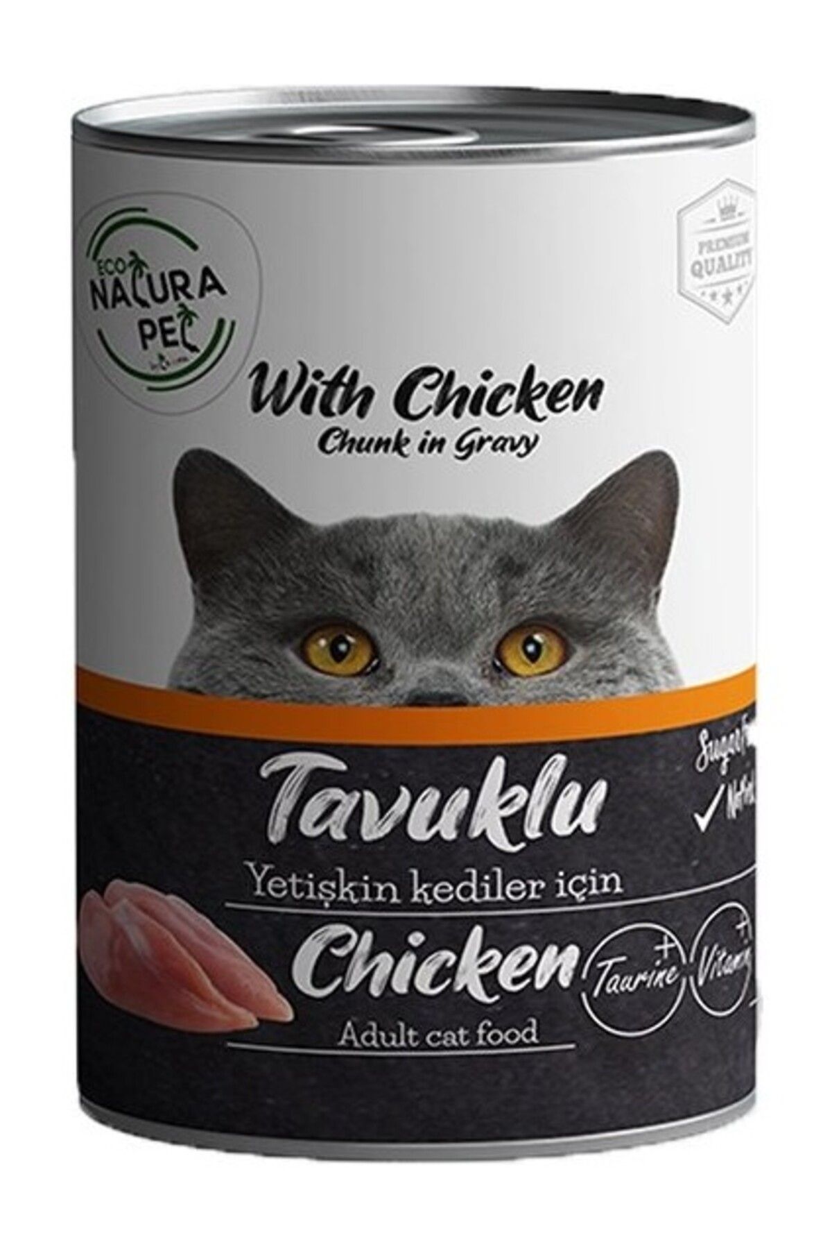 Econature Eco Natura Adult Tavuklu Yetişkin Kedi Konservesi 400 gr