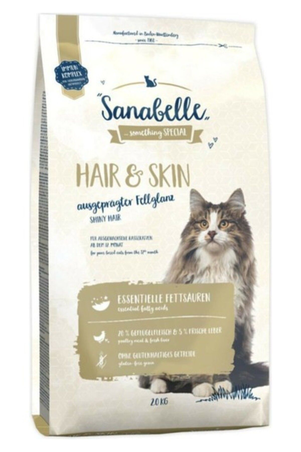 Sanabelle Hair Skin Hassas Tüylü Kedi Maması 2 kg