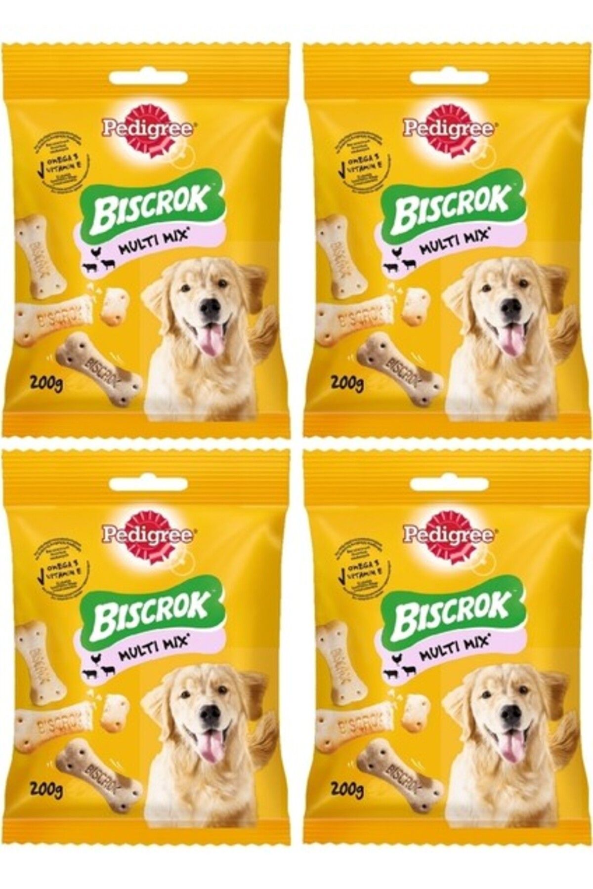 Pedigree Biscrok Köpek Ödül Bisküvisi 200 gr 4 Adet