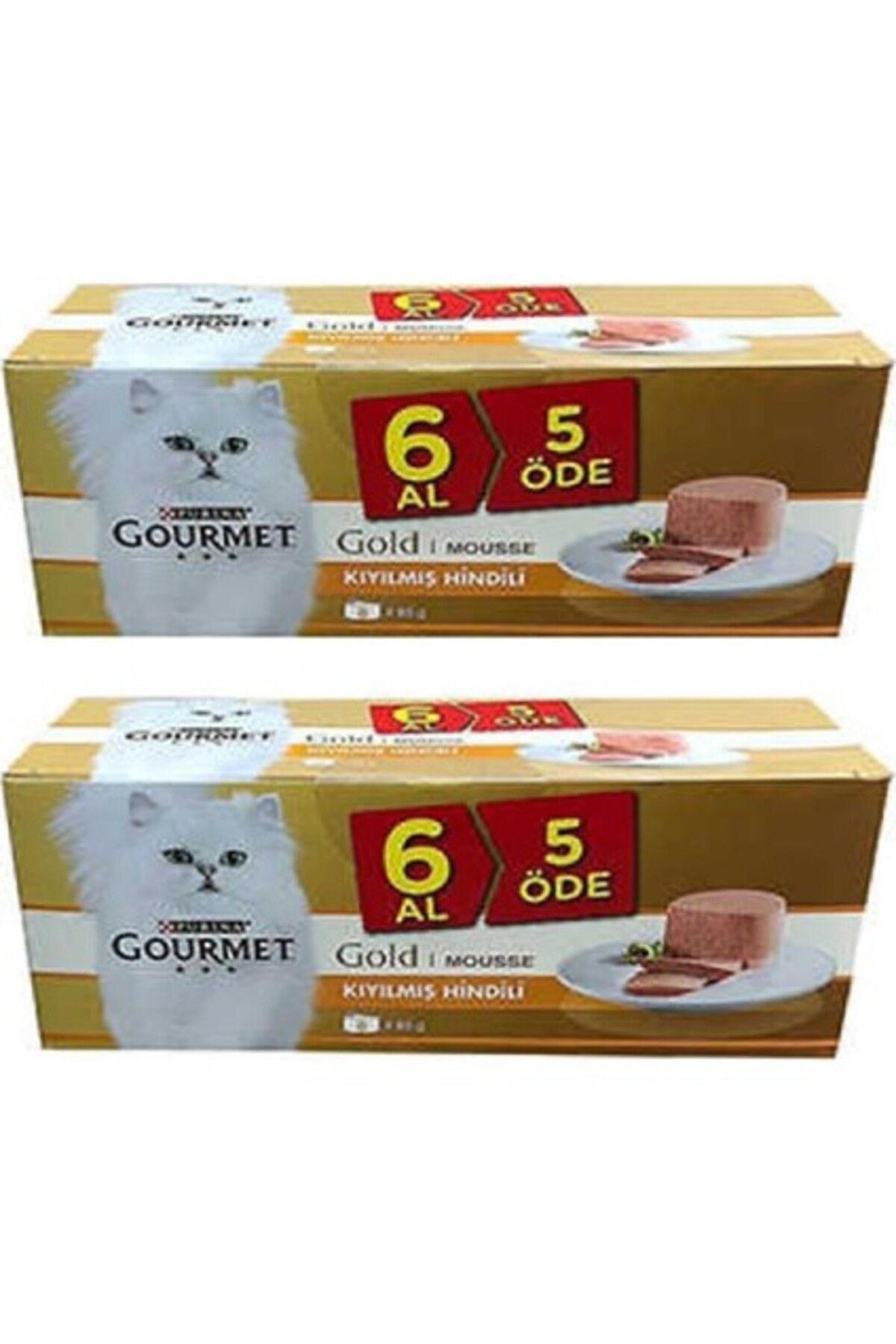 Gourmet Gold 2 Kutu(12 Adet) Kıyılmış Hindili Kedi Konserve 85 gr