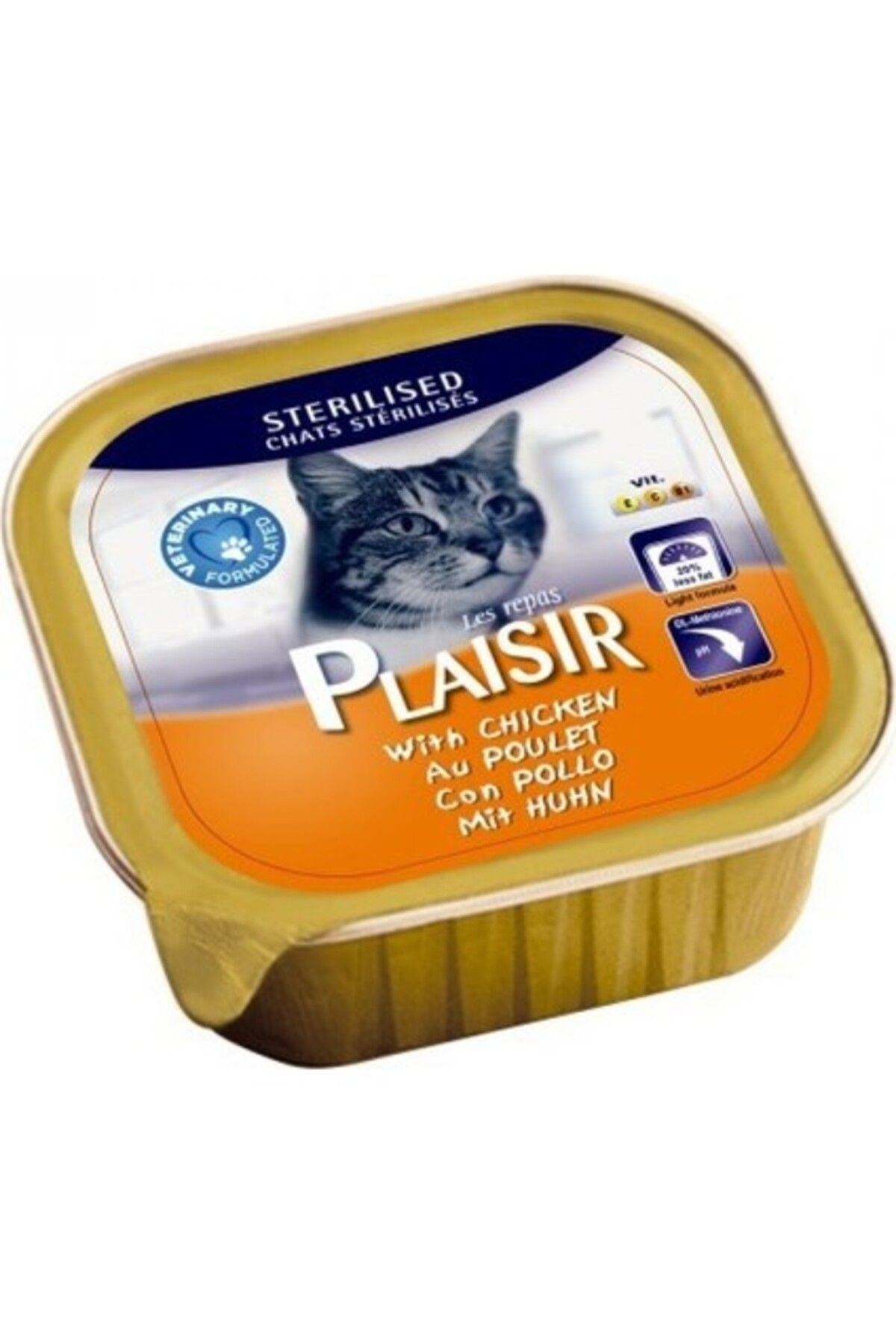 Plaisir Adult Kısırlaştırılmış Tavuk Pate 100 gr