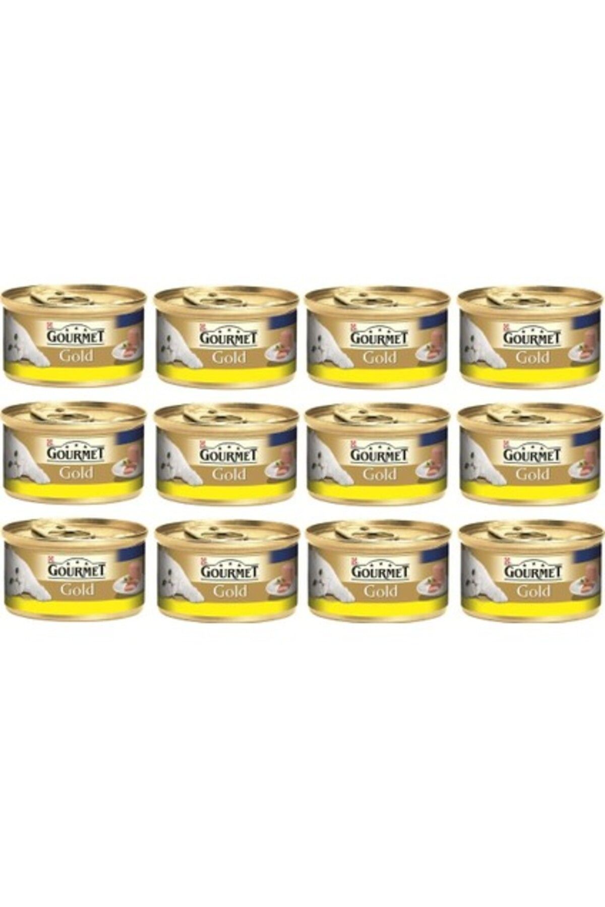 Gourmet Gold Kıyılmış Tavuklu Yetişkin Kedi Konservesi 85GR x 12 Adet