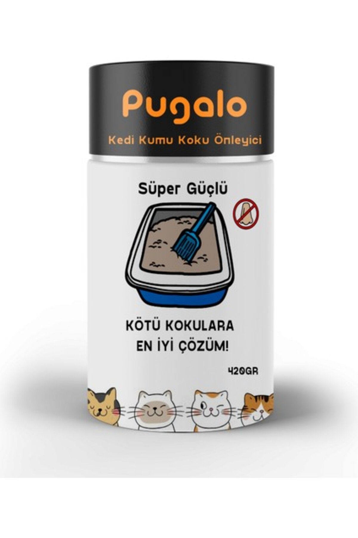 Orqinel Pugalo Aktif Karbonlu Kedi Kumu Koku Giderici 420gr