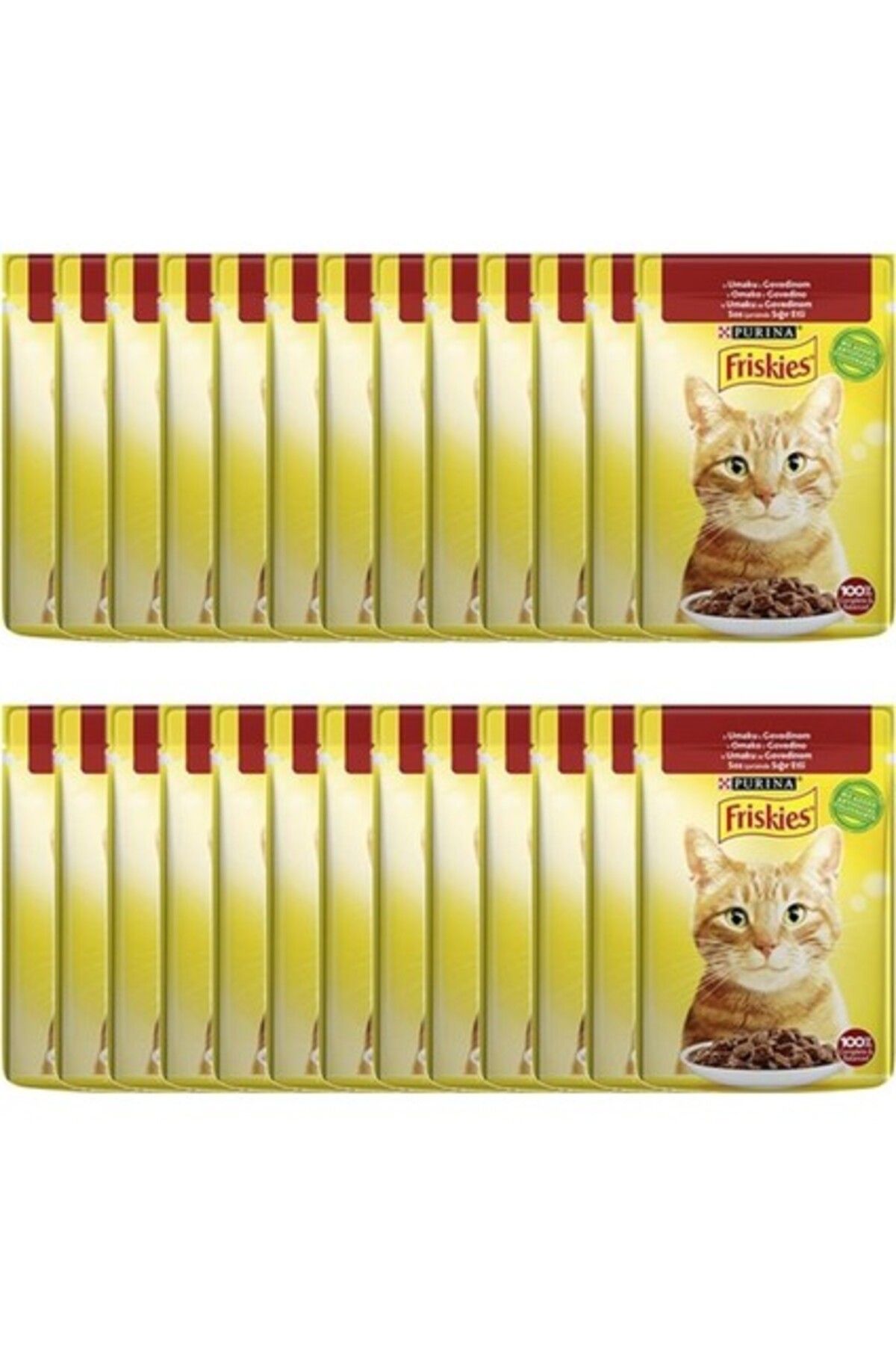 Friskies Sığır Etli Soslu Yaş Kedi Maması 85 gr x 26 Adet