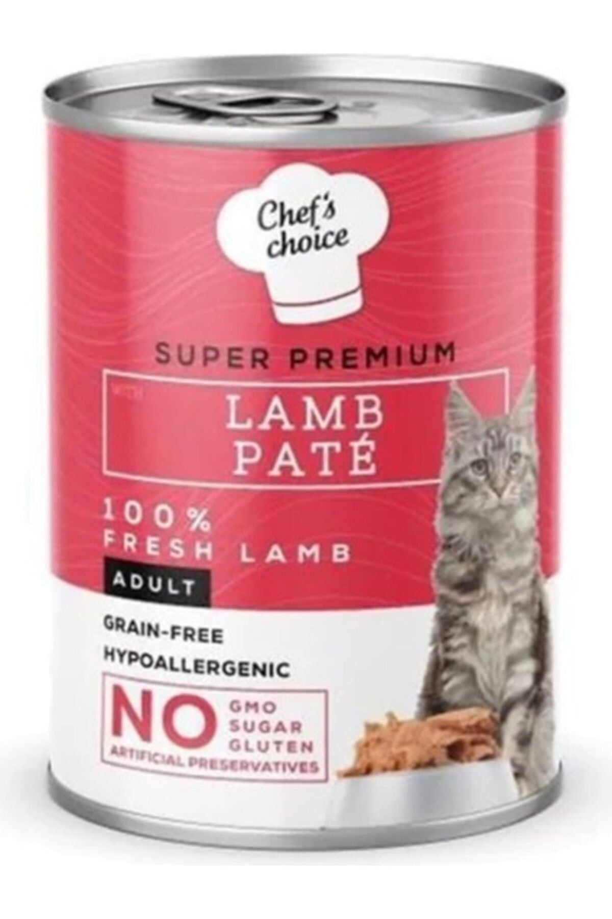 Orqinel Chefs Choice Lamb Pate Kuzu Etli Kıyılmış Kedi Maması 400 gr