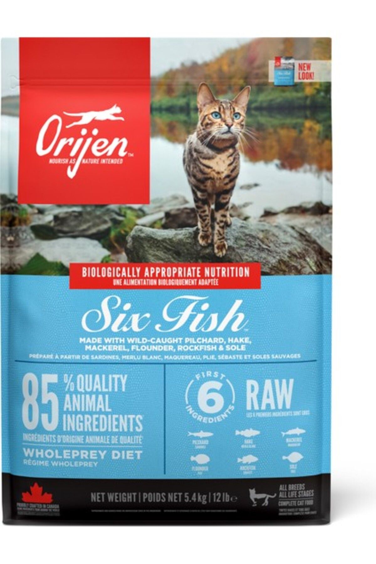 Orijen 6 Balıklı Yetişkin Kedi Maması 5,4 Kg