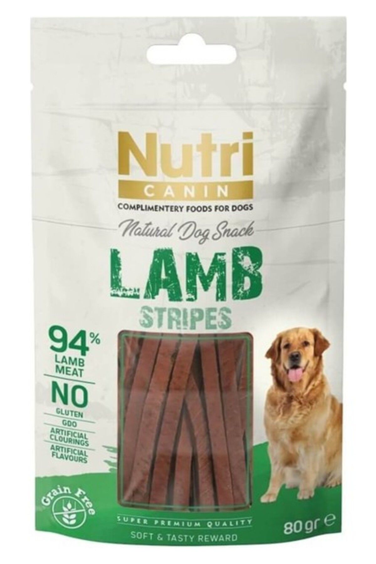 Nutri Canin Lamb Stripes Snack Köpek Ödülü 80 gr