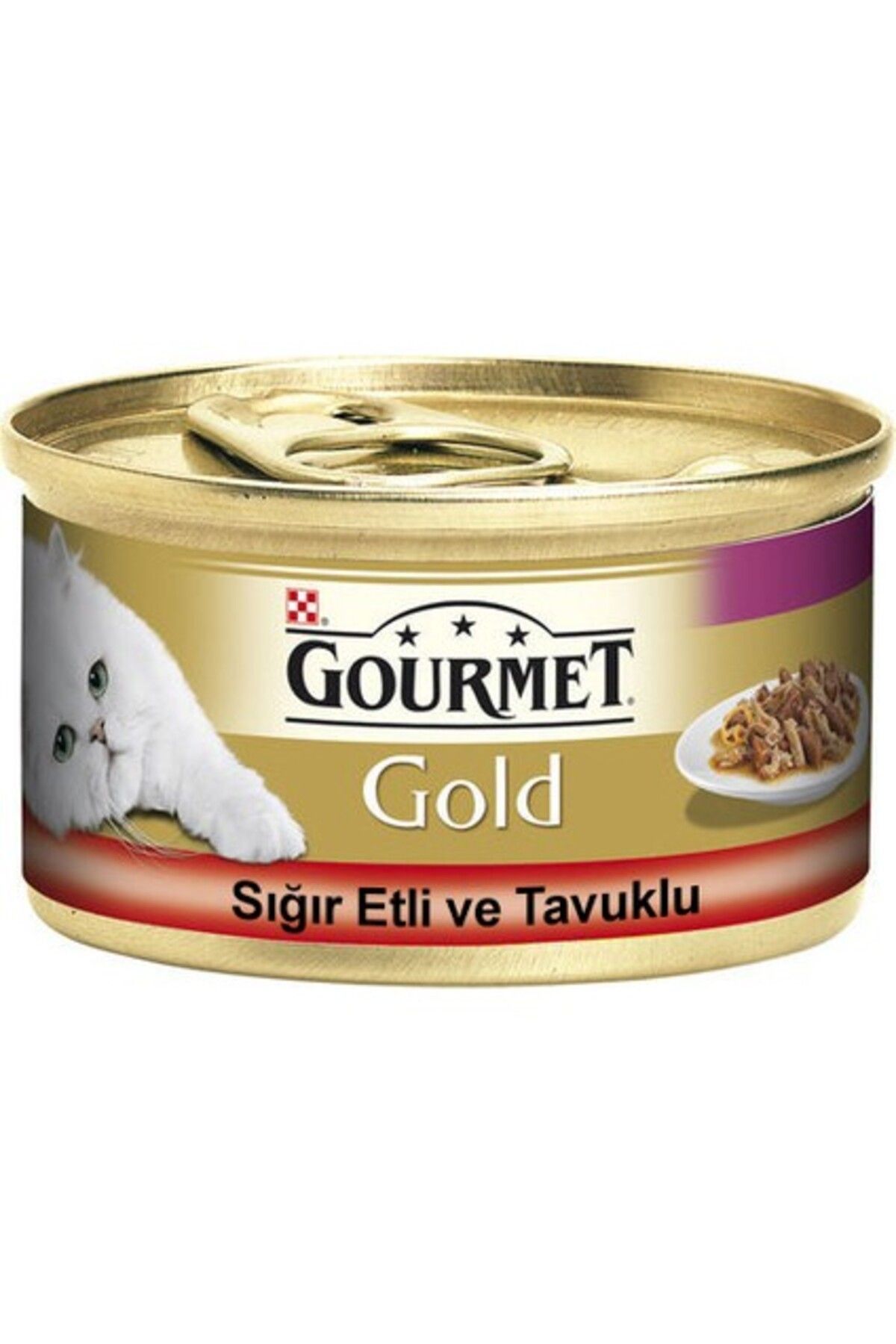 Gourmet Gold Sığır Etli Tavuklu Kedi Konservesi 85 g x 12 Adet