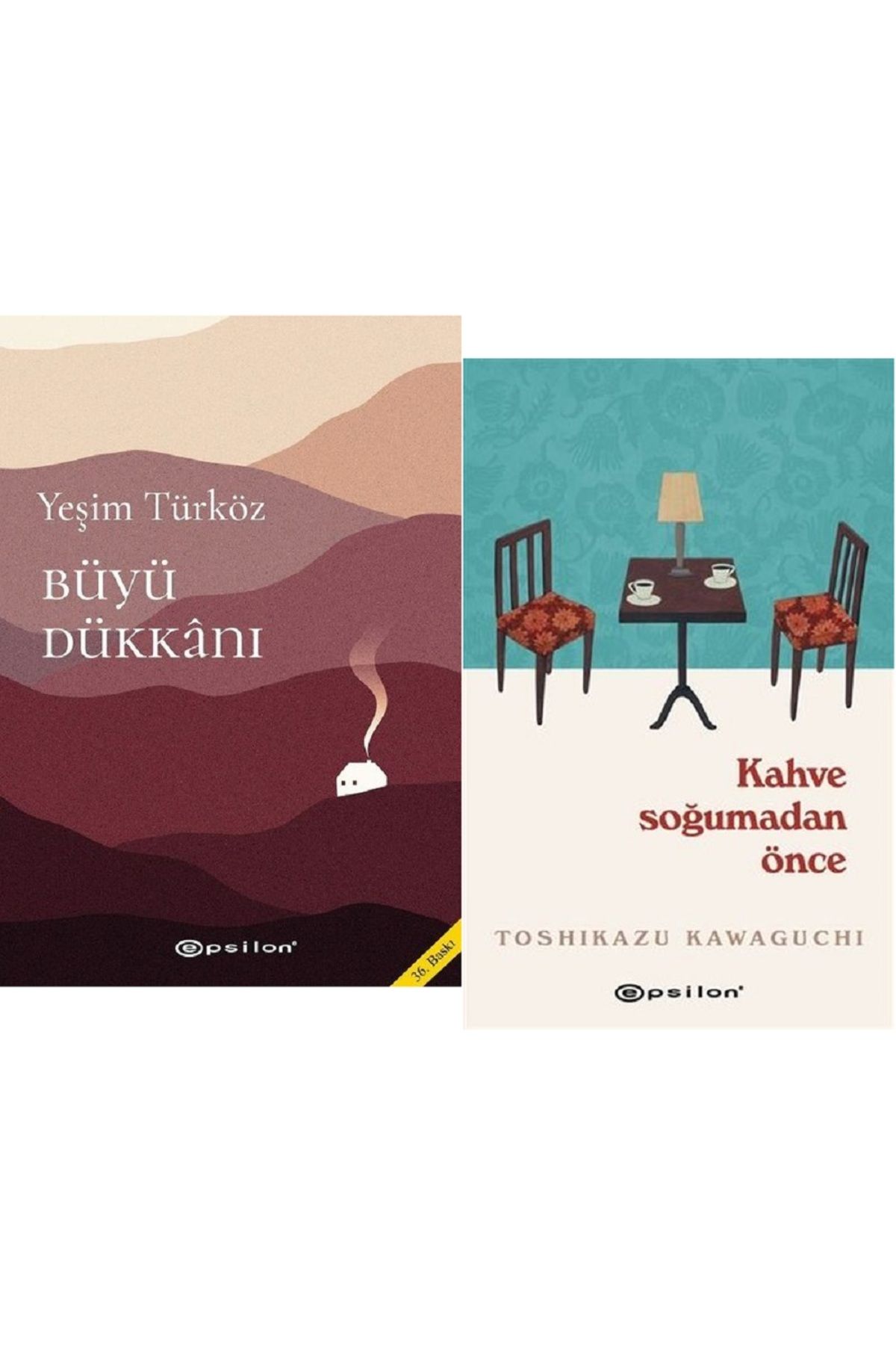 Epsilon Yayınevi Büyü Dükkanı + Kahve Soğumadan Önce / 2 Kitap Set