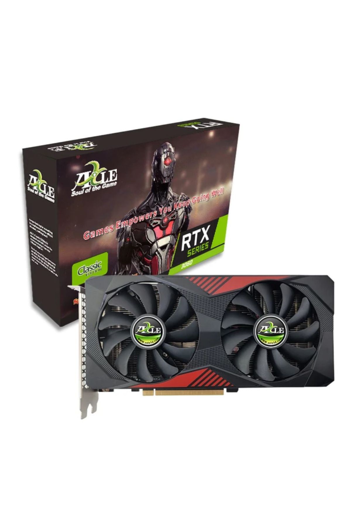 Axle Ax-Rtx3060-12Gd6P2İp3-Geforce Rtx3060 Pci-E X16 4.0 12G Ddr6 192Bits W-Hdmi-Dpx3 W-Fan Ekran Ka