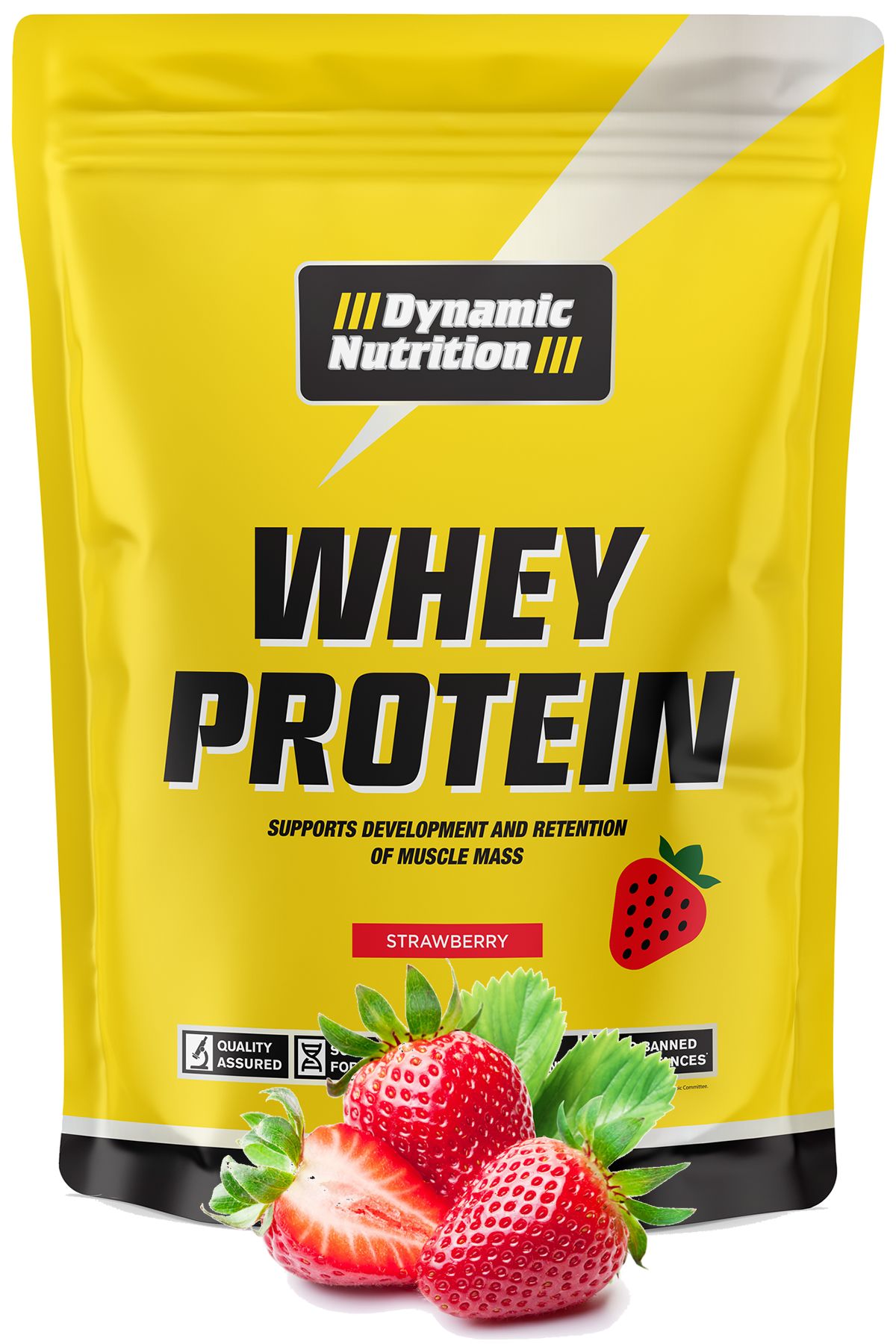 Dynamic Nutrition Whey Protein Tozu - 420 G - Çilek Aromalı - 14 Servis - 24 G Yüksek Proteinli