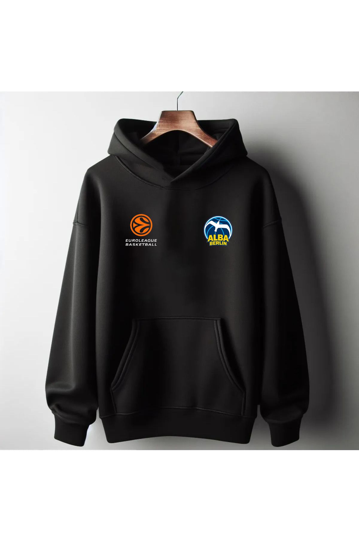 Pisa Art Alba Berlin Avrupa Basketbol Özel Tasarım Kapşonlu Sweatshirt