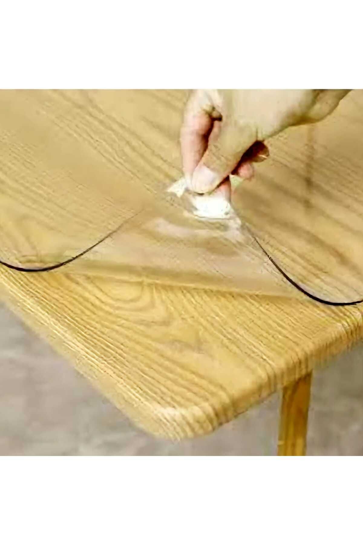Başak Ev Tekstili-1.2 mm Thick 70 cm Most Transparent Thick Pvs Table Protector Mica Tablecloth 3