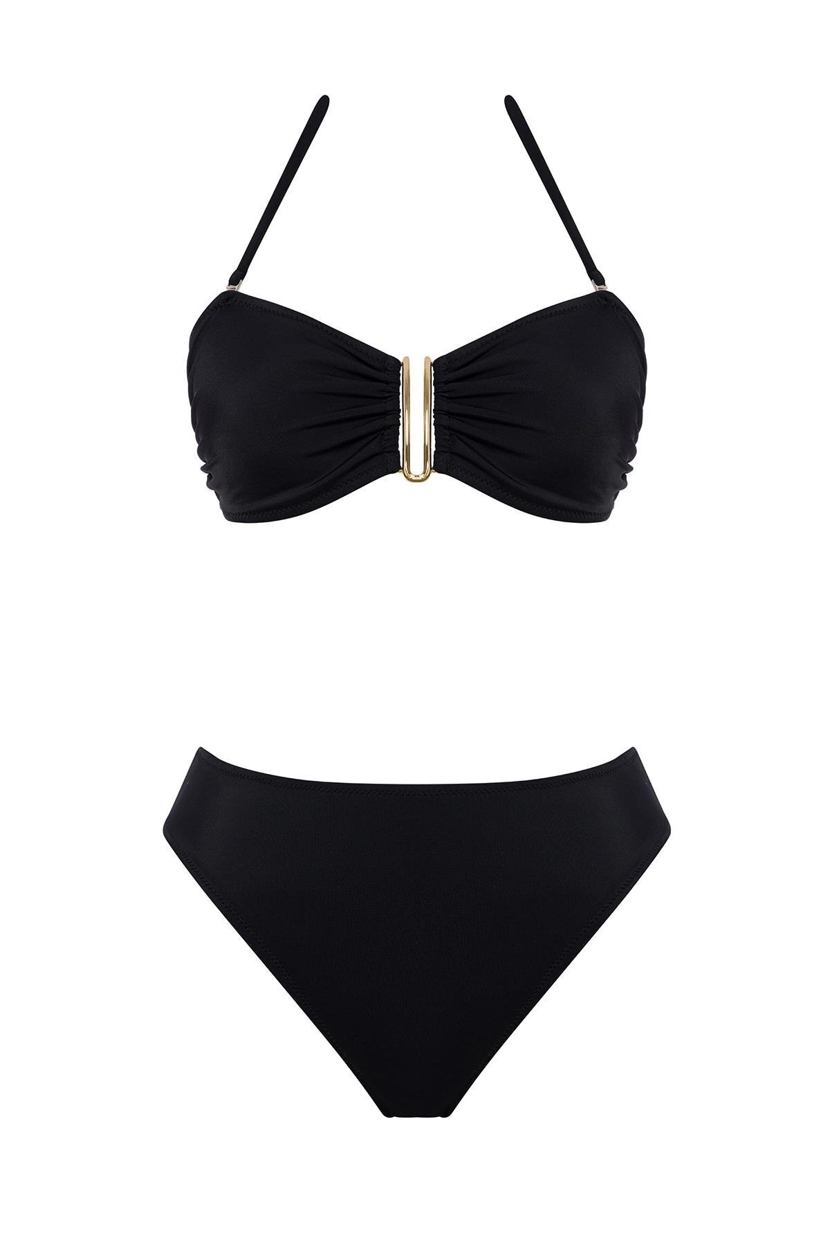 SAILOR moda Aksesuarlı Brezilya Bikini Takım