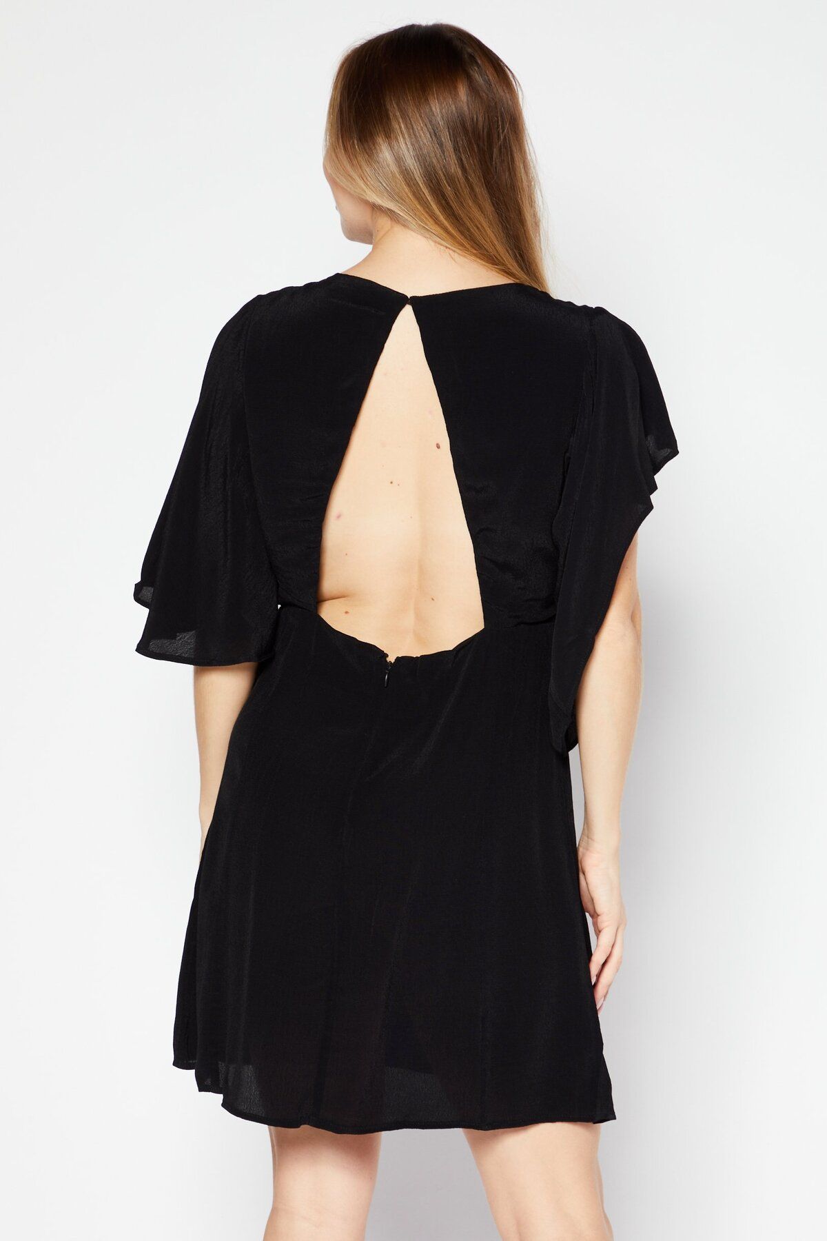 NA-KD-Women Plain Cut Out Mini Dress, Black 4
