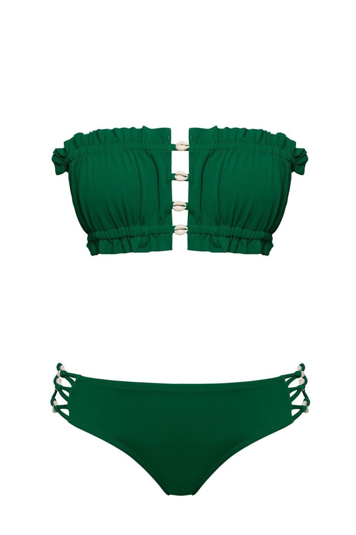 SAILOR moda-Gerafftes Muschel-Bikini-Set 1