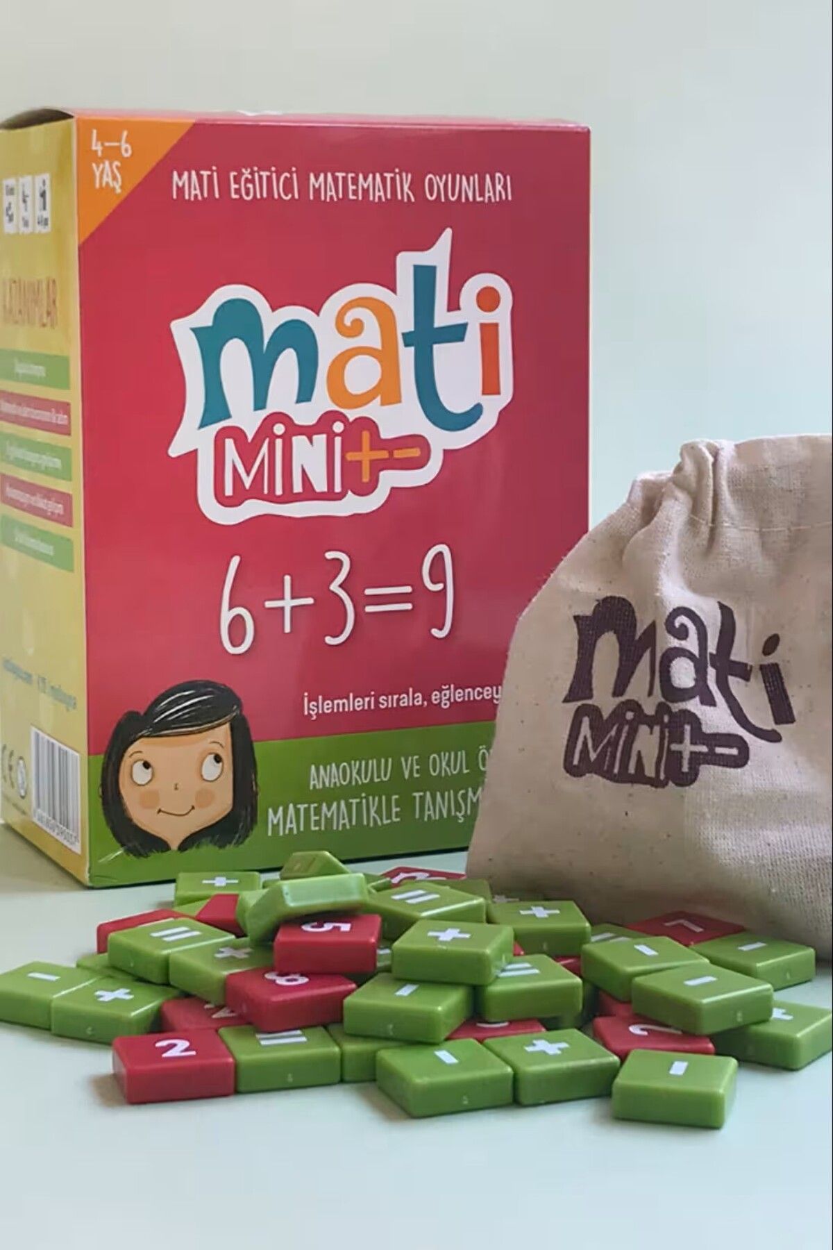 MATİ Mati Mini+ Çocuk Öğretici Zeka Oyunu Okul Öncesi Ve Anaokulu Için Sayılar Ve Matekle Tanışma