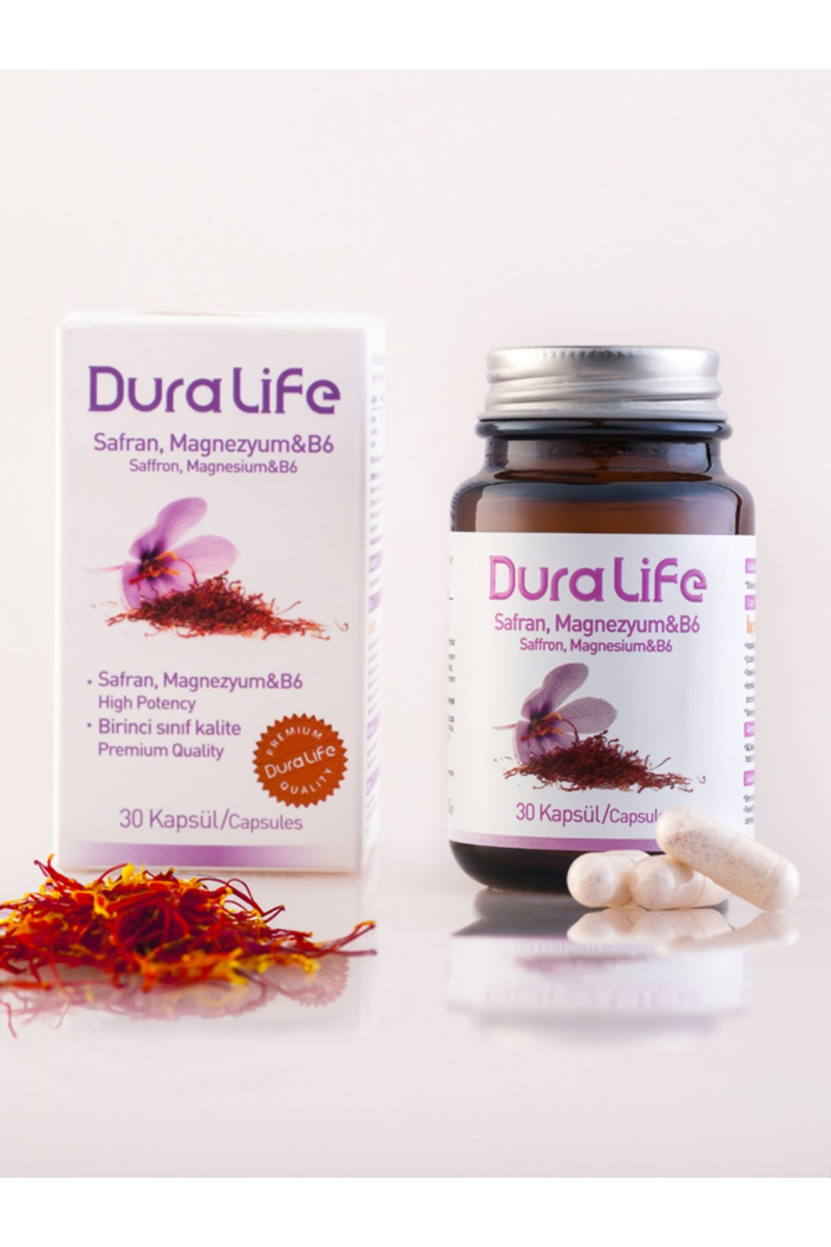 DURALİFE Safran Ekstresi, Magnezyum ve Vitamin B6