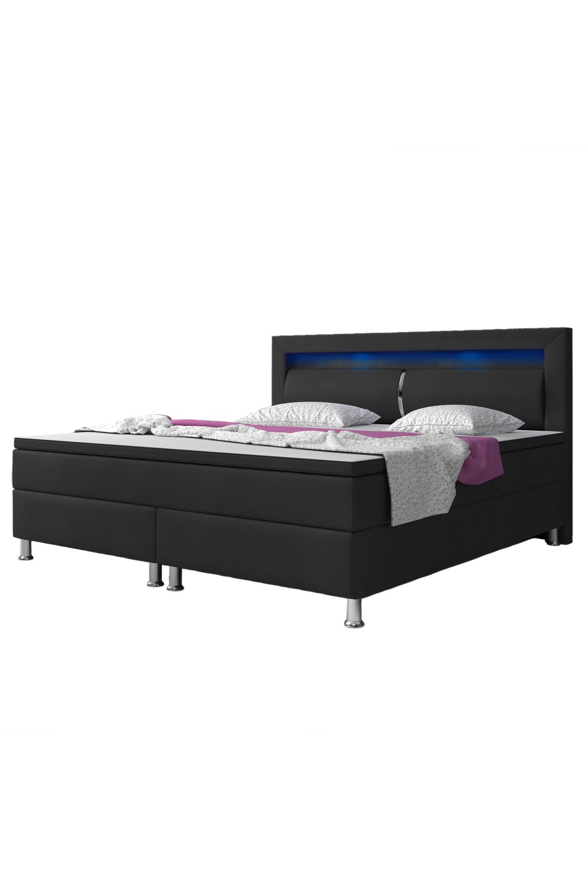 interbed Milano Suni Deri 3 Lü Set (yatak+baza+başlık)160x200