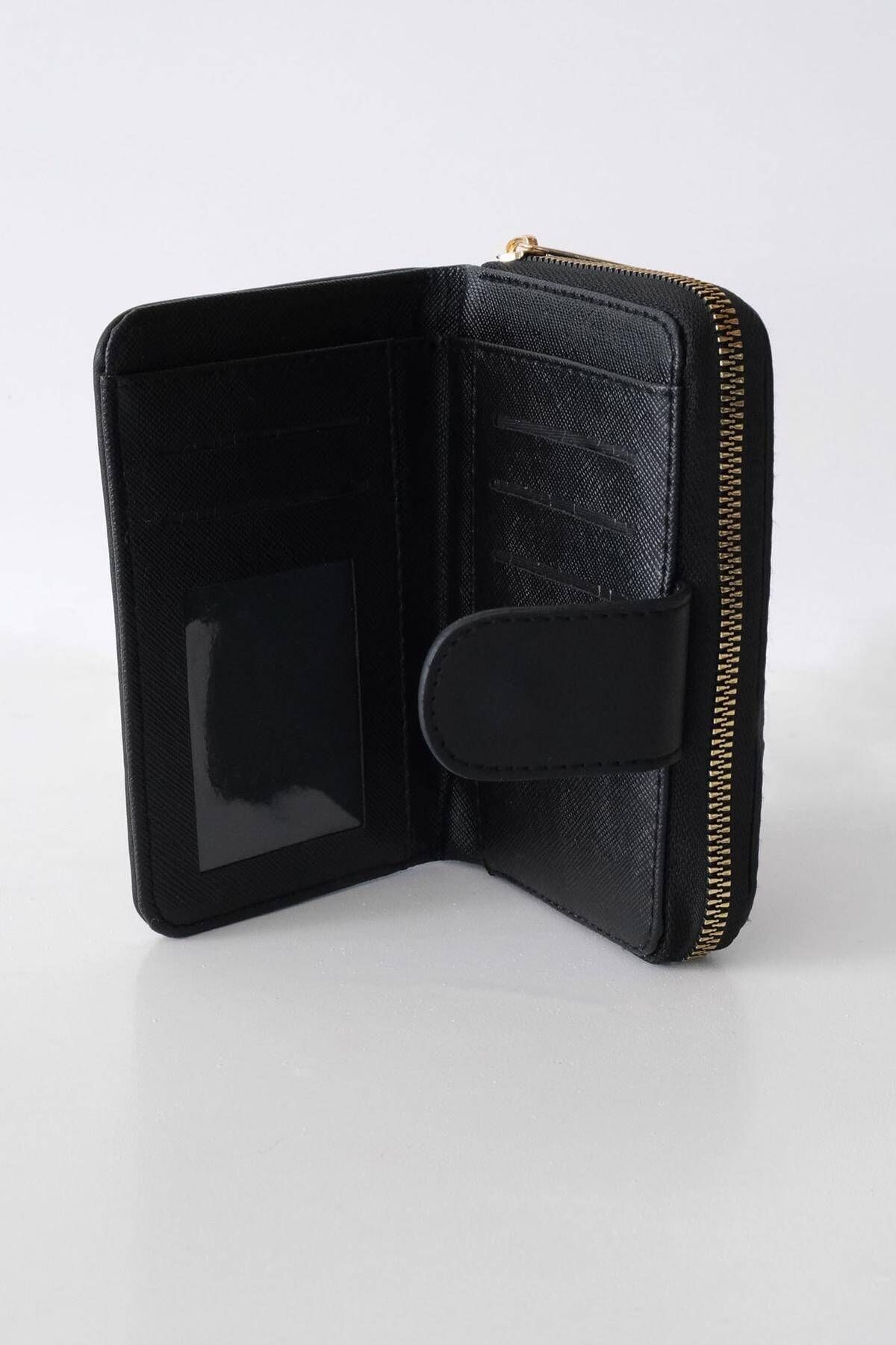 Addax-Czdn77-F9 Model Wallet with Zipper and Snap Closure 2