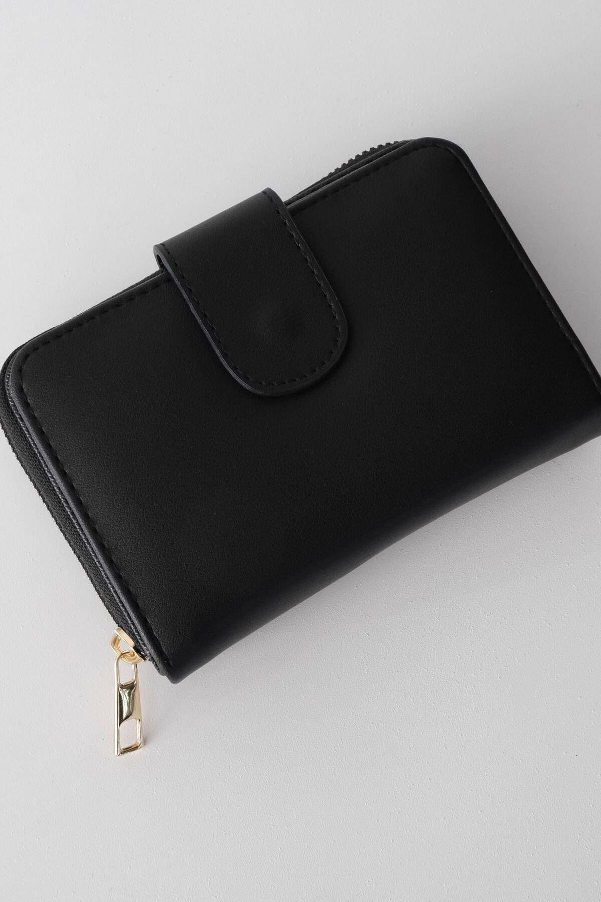 Addax-Czdn77-F9 Model Wallet with Zipper and Snap Closure 3