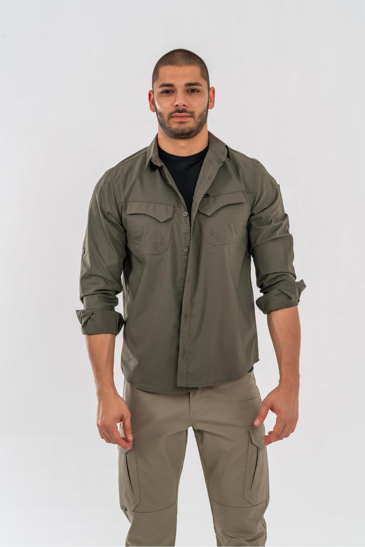 پیراهن محافظ تاکتیکی فضای باز Swat تابستانی - 428 کامبت تاکتیکال پیراهن Combat Tactical