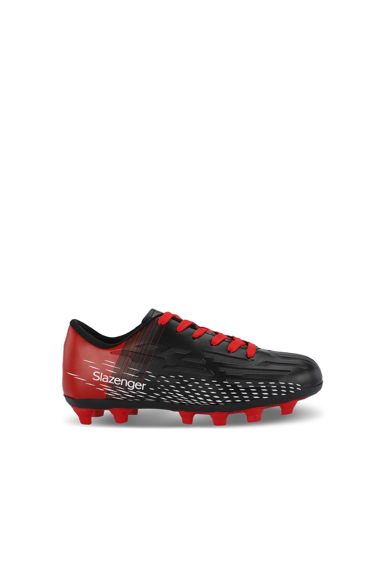 Slazenger SCORE I KRP Erkek Çocuk Futbol Ayakkabı Siyah / Kırmızı