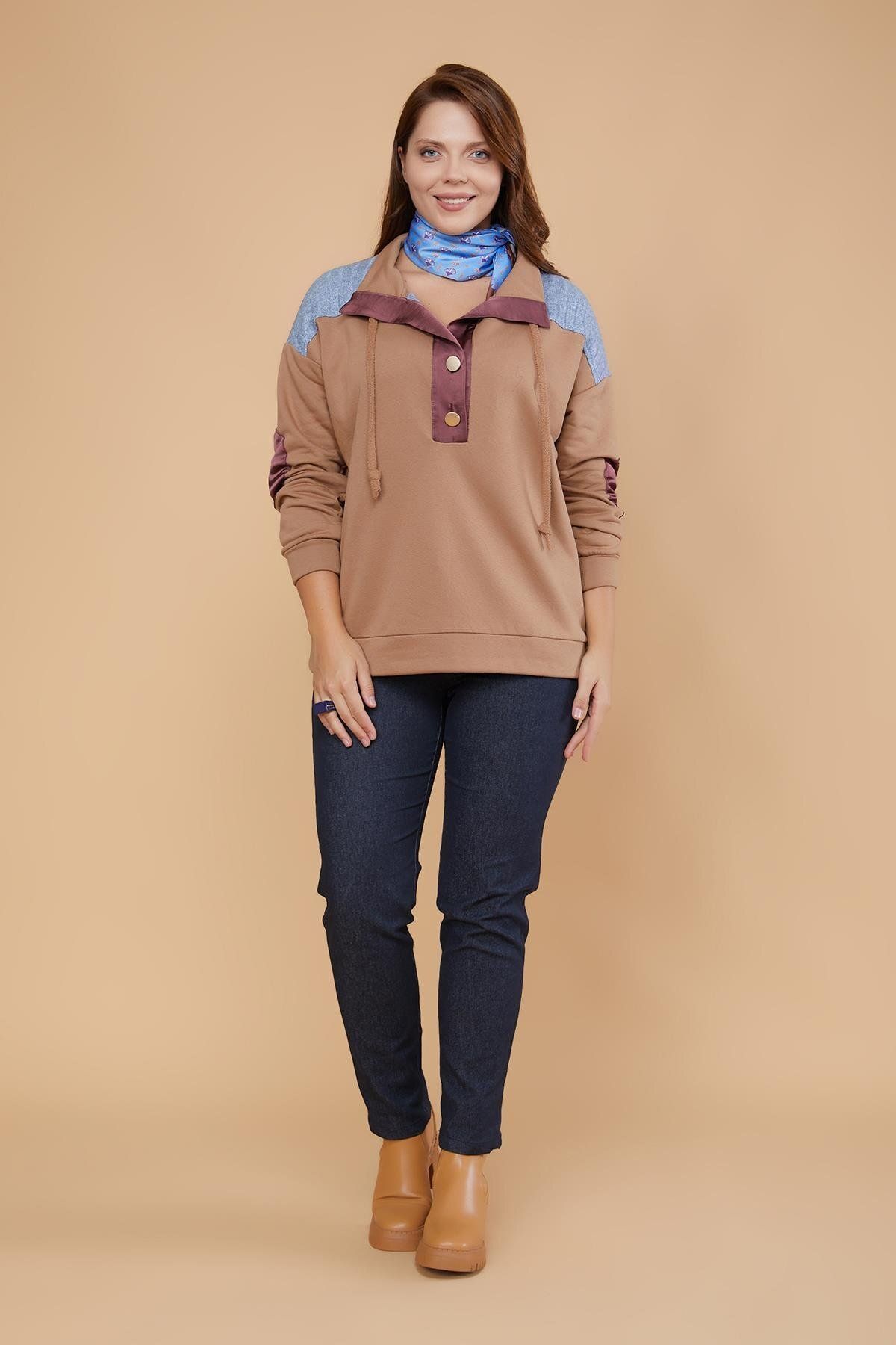 Lema 3 İplik Pamuk Triko Roba Sweatshirt (27140)