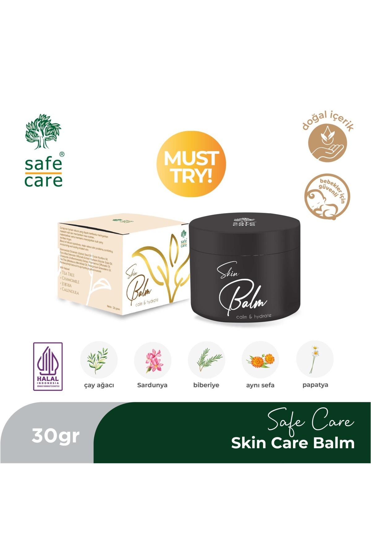 SAFECARE Safe Care Skin Balm 30 gr Cilt Onarıcı Doğal Içerikli Balm ...
