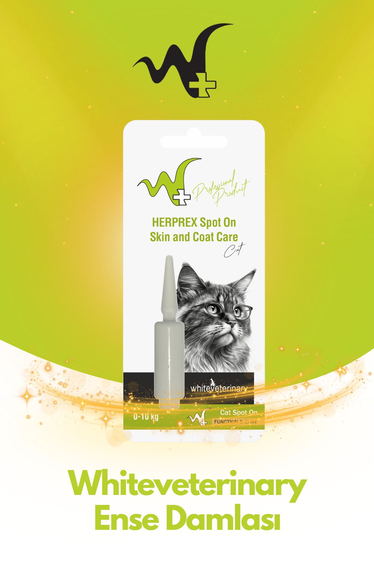 WhiteVeterinay Kedi Damlası Bit Ve Pire 0-10 Kg 1ml