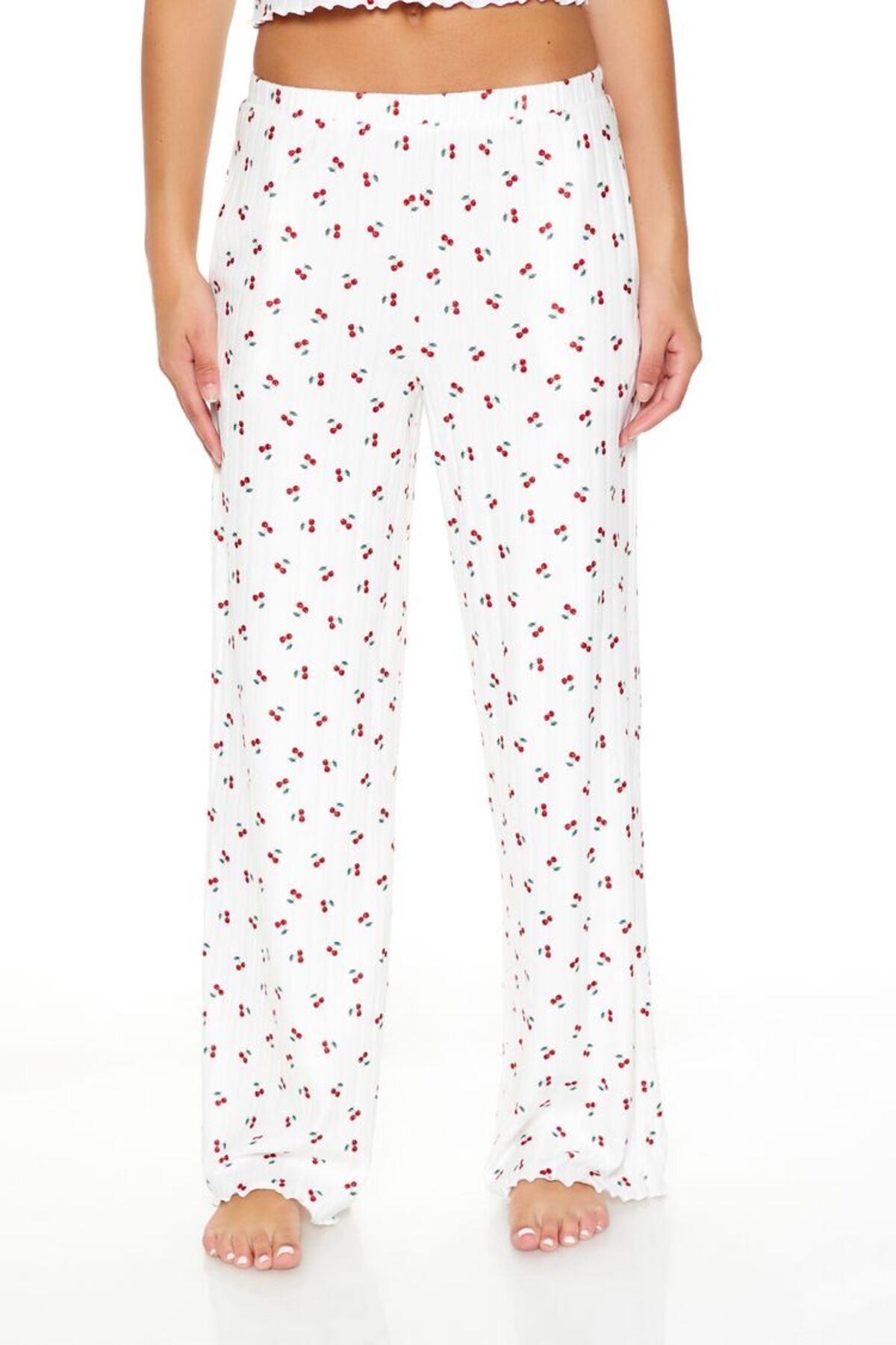 Forever 21 Kiraz Desenli Pijama Altı