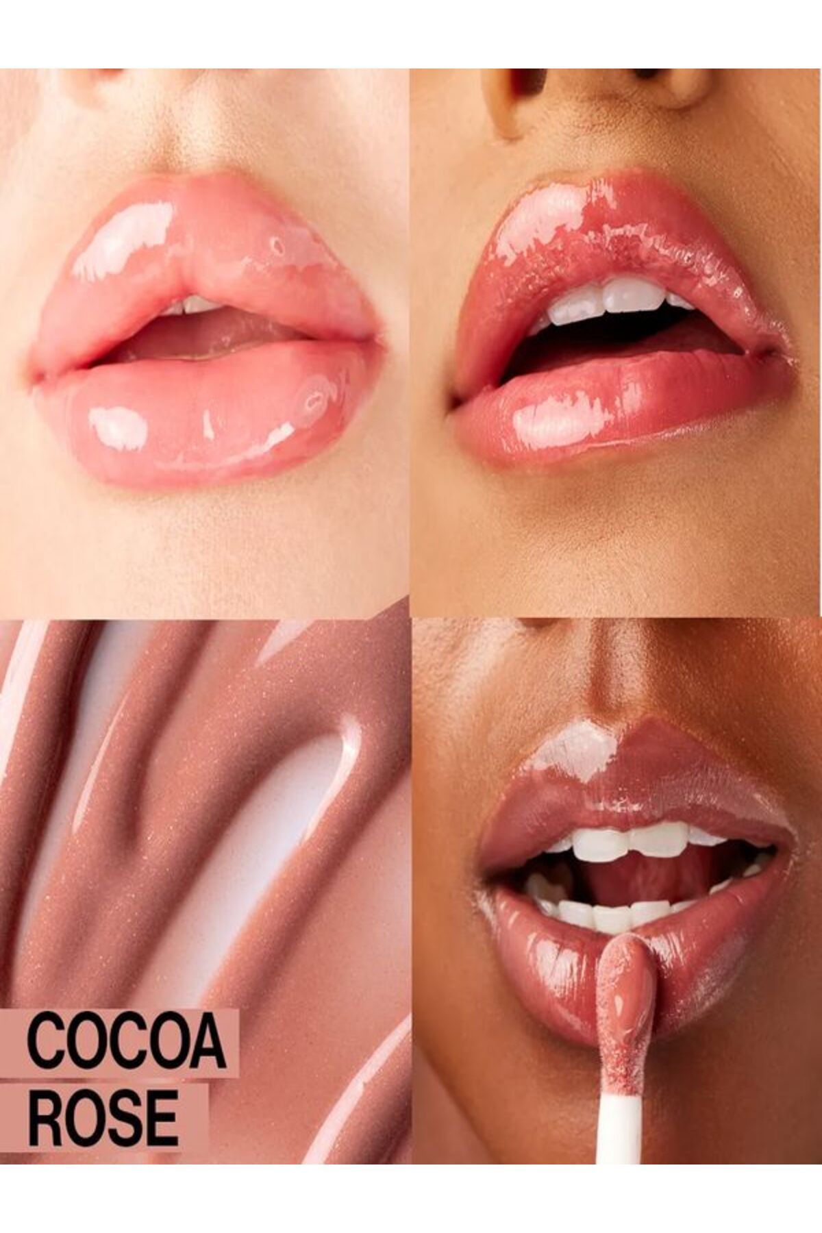 WET N WİLD-Colored Lip Oil Gloss - Lip Gloss and Moisturizing Cocoa Rose Oil 2