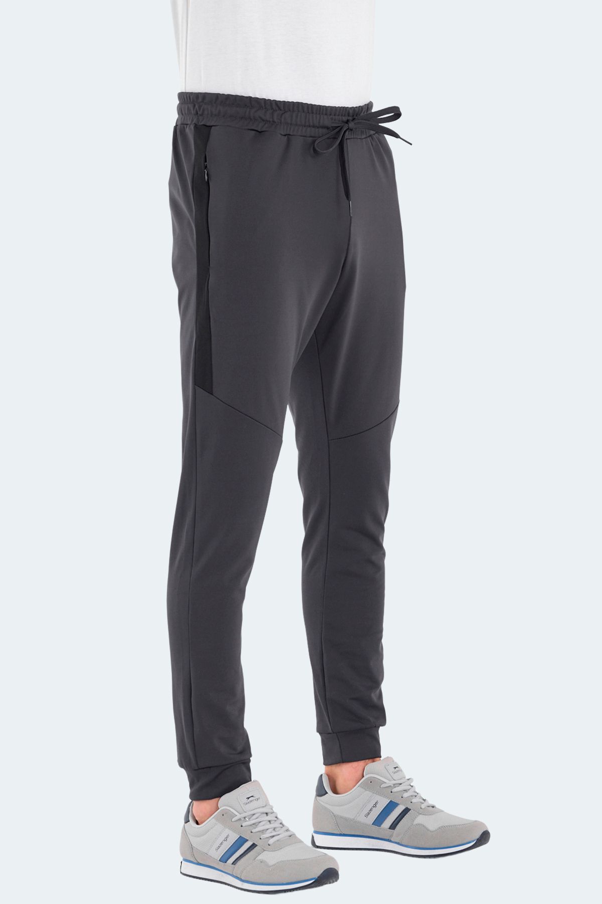 Slazenger-منطقة Sweatpants الرجال رياضية القاع ST23PE021-230Smoked 3