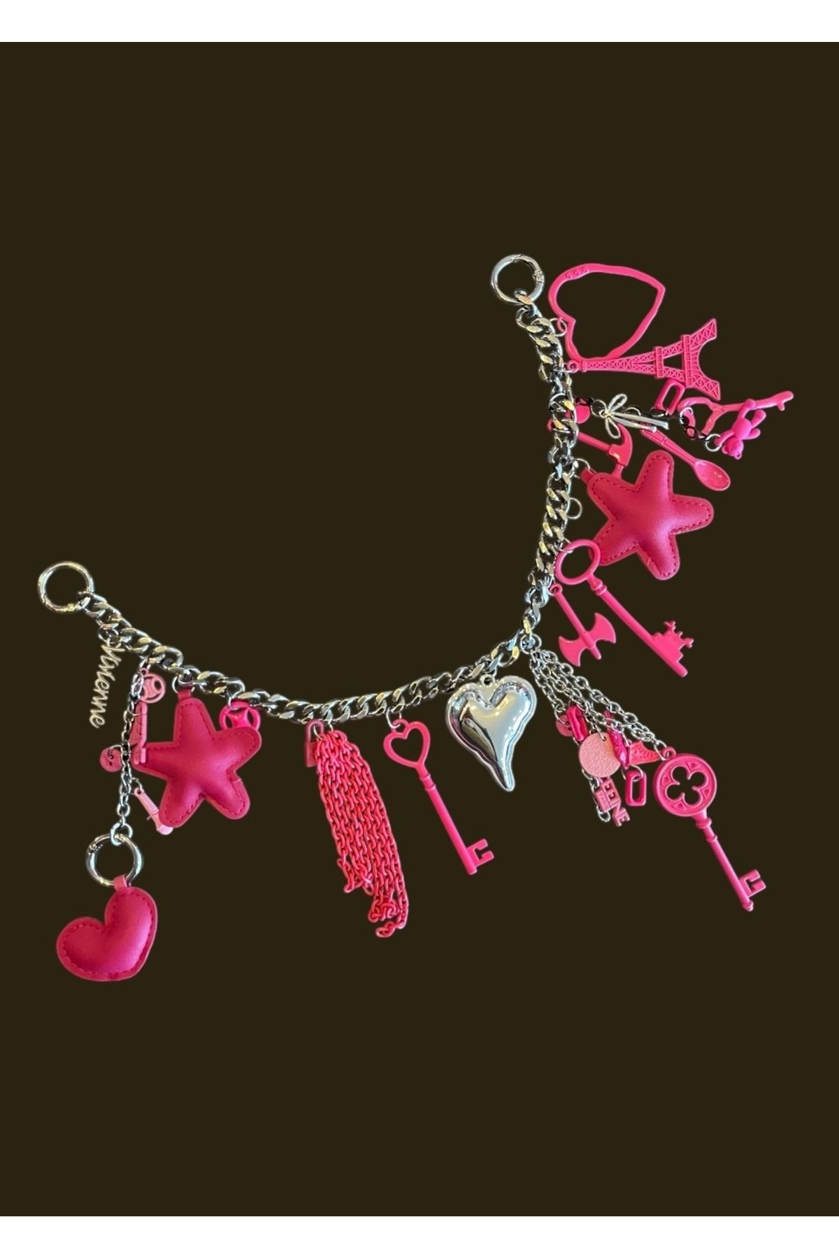 Charming Pink Dreams Bag Charm Çanta Aksesuarı