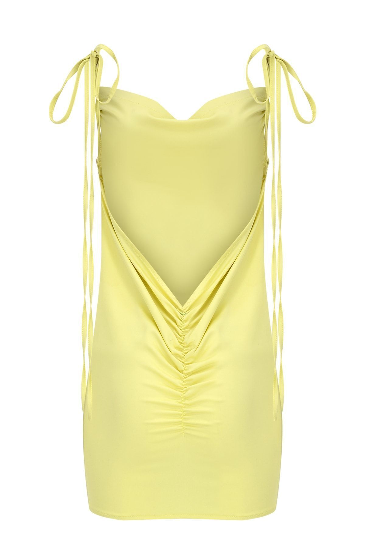 La Sarta-Rose Backless Long Rope Strap Nightgown 2