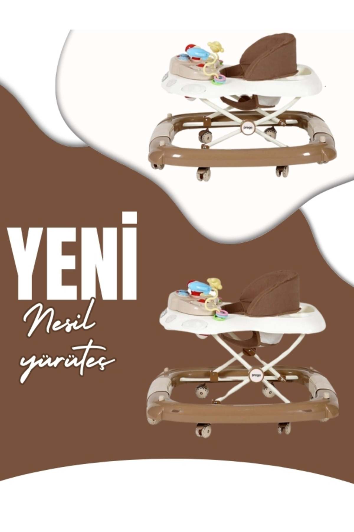 modabebekler Yeni nesil Sallanan slikon tekerlekli bebek 2024 yürüteci fotoğrafı 4 (önizleme)